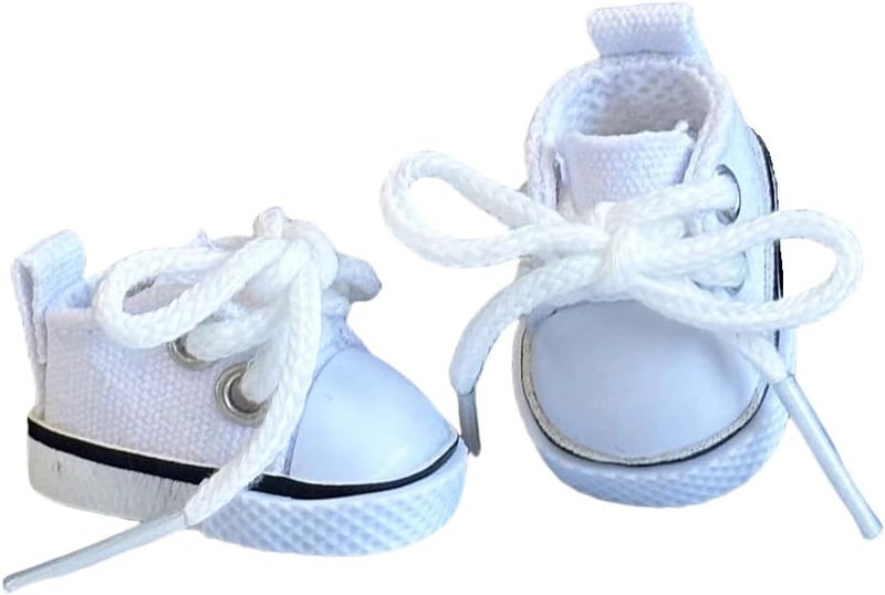 Jojedomo Compatible with Labubu Doll Shoes for 17cm Doll,Shoes Used for Labubu Accessories (F-White) - Image 1